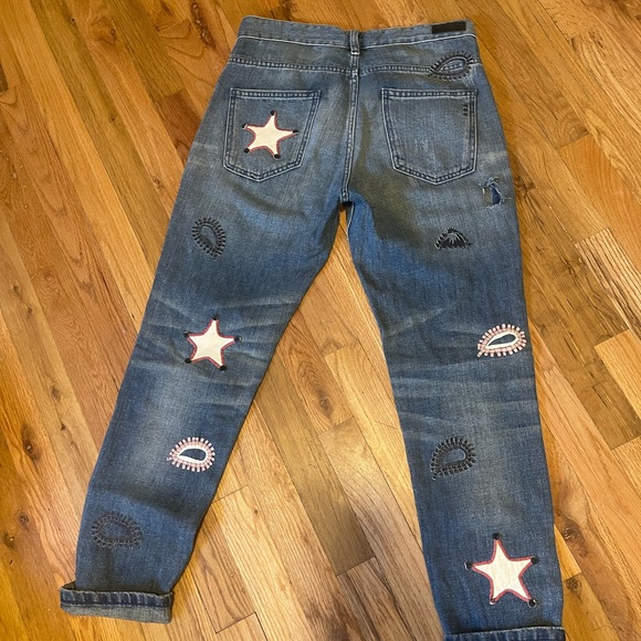 Scotch & Soda Boyfriend Patch Jeans- Size 26 - Picture 2 of 10